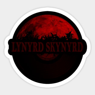 Lynyrd Skynyrd blood moon vinyl vintage Sticker